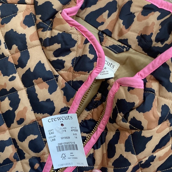 J Crew Crewcuts Cheetah Vest Size 14 - Picture 2 of 3